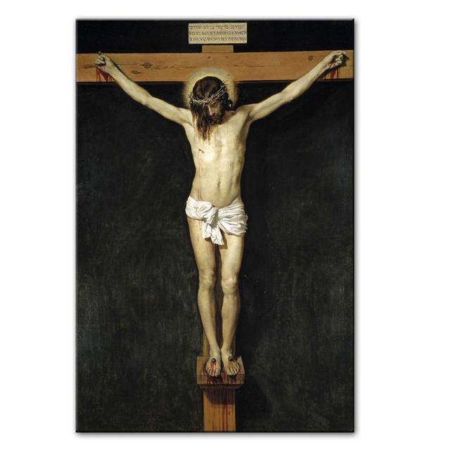 Christ Crucified Famous Poster Canvas Reproduction Christian Wall Art Jesus Picture Mural Home Bedroom Decor Artwork Cuadros