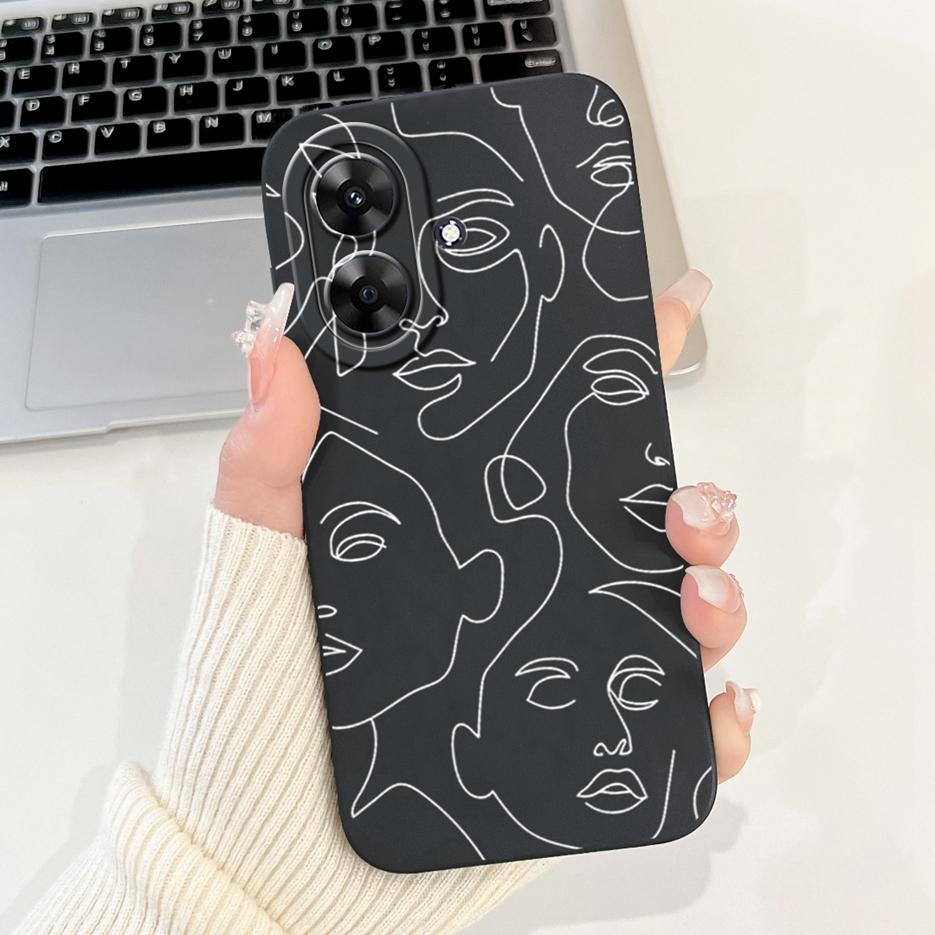 Für Realme Note 60 Hülle Luxus Kunst Bemaltes Cover Stoßfest Weiches Silikon Handyhülle Für Realme Note 50 Note50 Note60 Rückseite