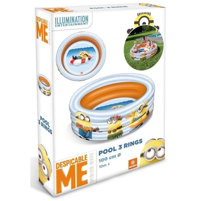 LES MINIONS Inflatable Pool - MONDO - Diameter 100 Cm - For Children Aged 10 Months and Over