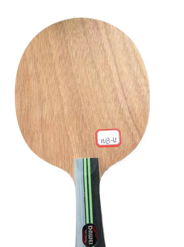 Custom Made Table Tennis Racket Pingpong Paddle with Wood Blade and Carbon Fiber Bottom WB-3