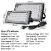 50W 100W 150W UV FloodLight 395nm 400nm Waterproof AC220V Ultraviolet Fluorescent Stage Lamp Disco Party LED Stage Blacklight