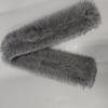 2025 Women's Double-Sided Faux Fox Fur Scarf - Thick, Warm, & Elegant for Autumn/Winter