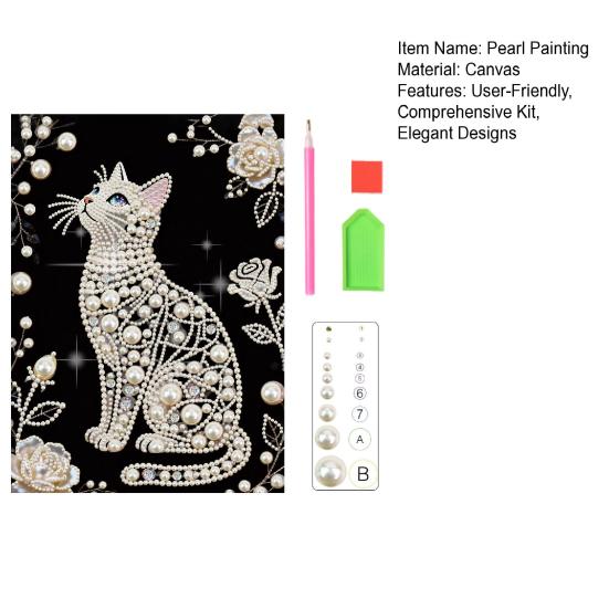 DIY Parel Schilderen Kit 3D Kunstparel Ambacht Bloemen Fee Balerina Ontwerpen Muurkunst Ambachtskit voor Volwassenen Huis Woonkamer Slaapkamer Decoratie