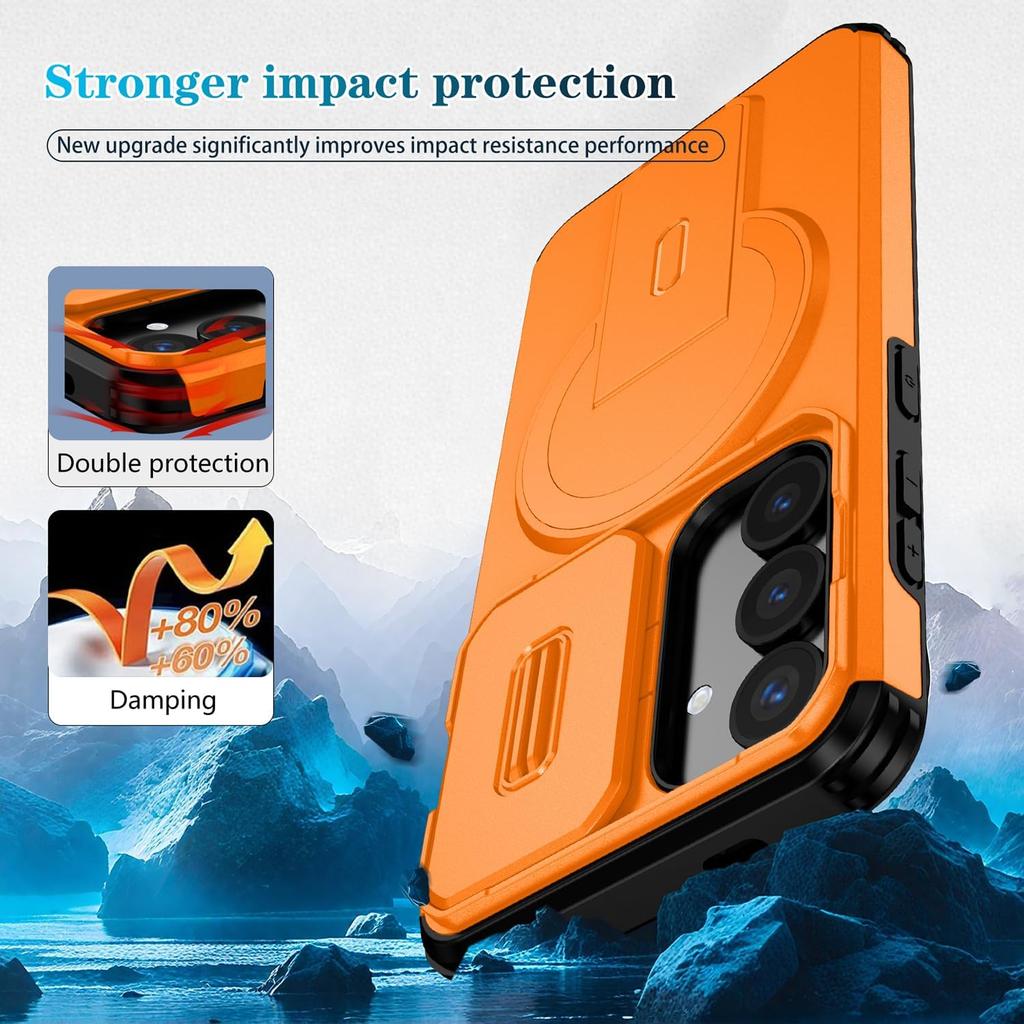 Phone Case For Samsung Galaxy S26+ Plus with Camera Cover, Magsafe, Heavy Duty Magnetic Case