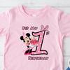 Minnie Mouse 1st Birthday Shirt: Disneyland Trip Tee