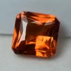 Orange Ceylon Sapphire Square Cut 10.23 Ct Natural CERTIFIED Loose Gemstone 6801