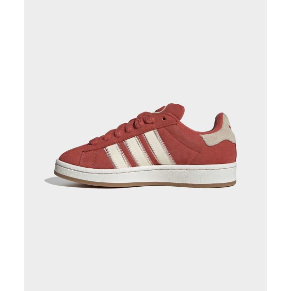 adidas Campus 00s Raudoni Balti Moteriški Sportbačiai Kreminės Baltos Spalvos Baltas Pagrindas JQ5805