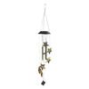 Solar Wind Chime Light, Star Sun Moon Wind Chime Solar Light, Outdoor Hanging Wind Chime, Solar Powered Garden Light for Patio Balcony Porch Terrace