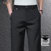 Yalu Men's Summer High-Waist Pure Cotton Casual Pants