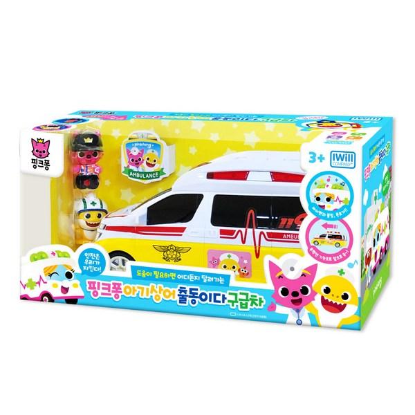 

Большая машина скорой помощи Pinkfong Baby Shark, разноцветные, популярные корейские игрушки