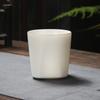 White Jade Ru Kiln Tea Ru Porcelain Can Be Nurtured with Crackle Dragon Egg Tasting Cup Large Capacity Ceramic