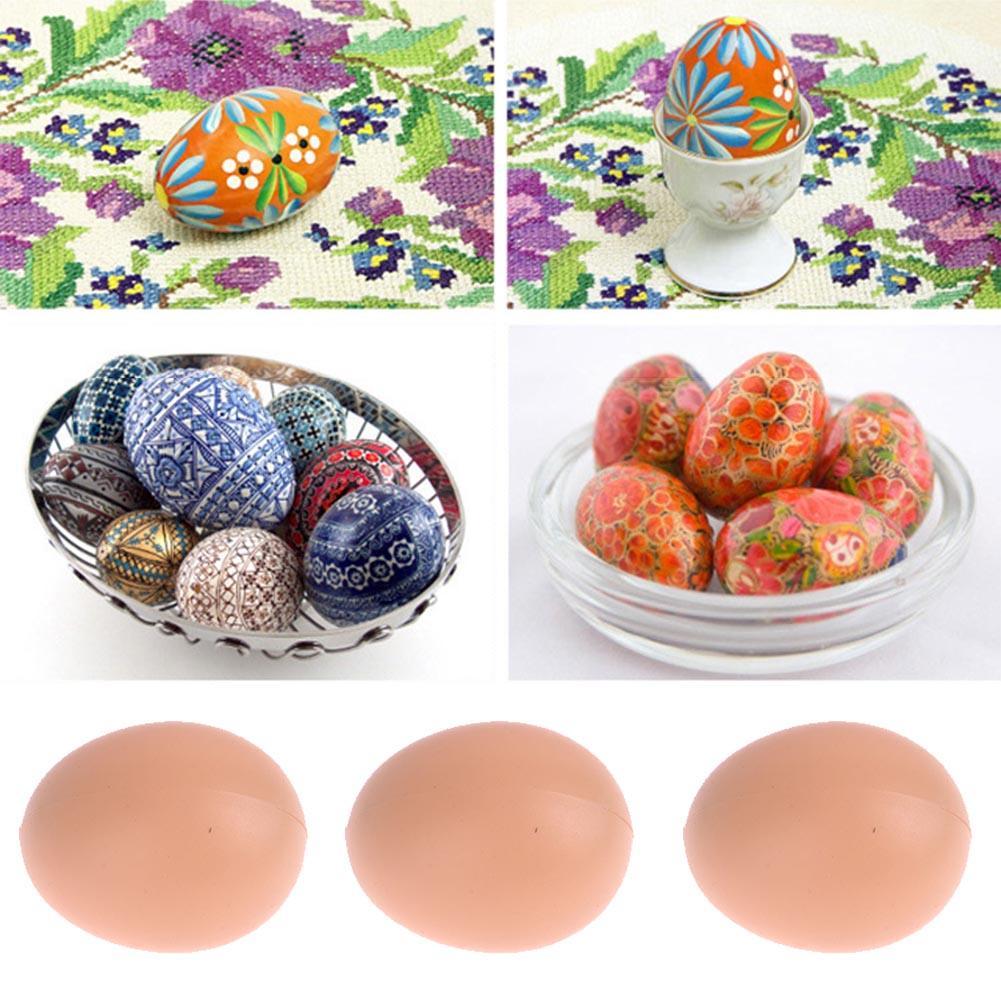 Plastic Eggs Chicken House Small Fake Eggs Simulation Graffiti Eggs Dummy Egg Hen Poultry Chicken Prank Eggs Nest Egg Painting
