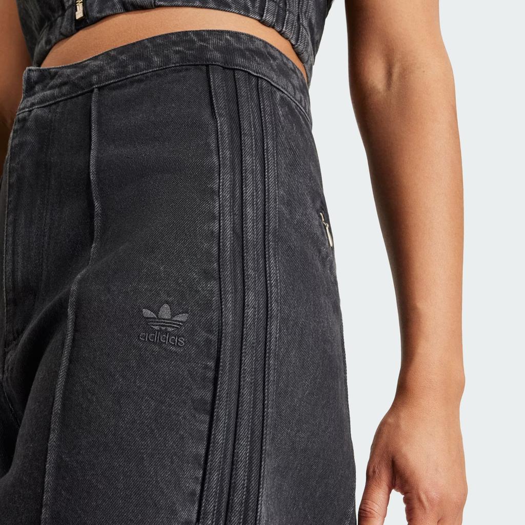 Adidas Originals Fashion Montreal Denim Jeans Women Jeans Black IT7271