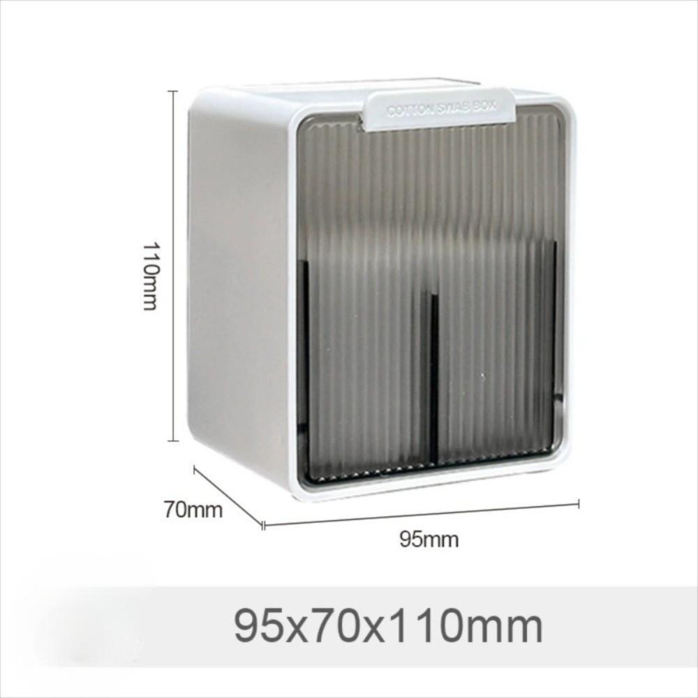 Free Punching Cotton Swab Storage Box with Lid Container Box Convenient Storage Drawer  Cotton Pad