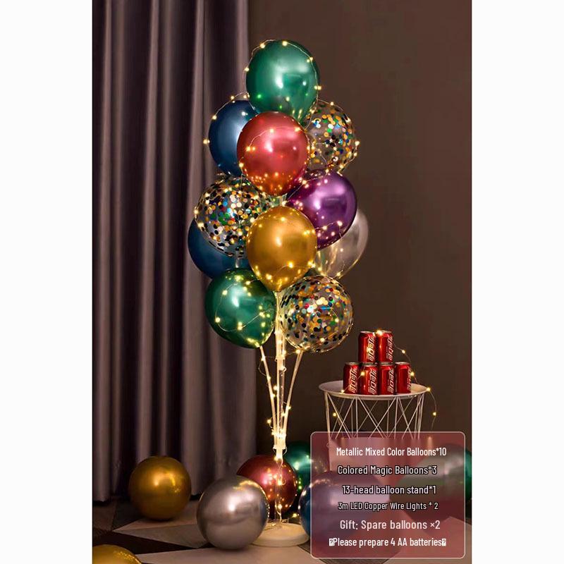 Luminous Balloon Floor Stand for Events: Birthday, Wedding, Anniversary, Party, and More.
