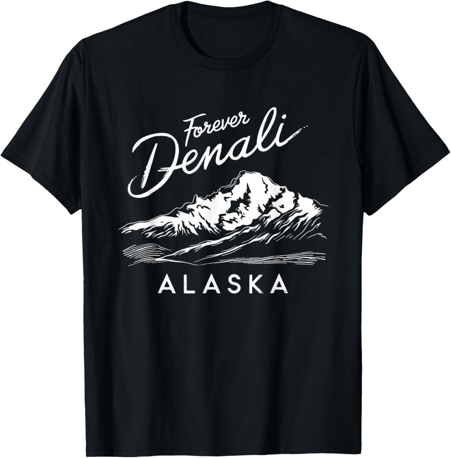 Футболка с надписью  Forever Denali National Park Alaska  Унисекс S