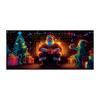 Christmas Fluorescent Door Frame, Door Cover Background, Holiday Party Decoration, Christmas Decoration Hanging Cloth