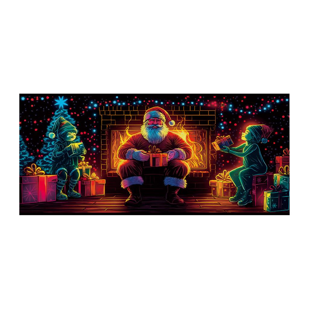Christmas Fluorescent Door Frame, Door Cover Background, Holiday Party Decoration, Christmas Decoration Hanging Cloth