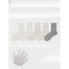 5 Pairs of Women's Summer Thin Style All Kinds of Mesh Hollow Wooden Ear Side Tube Stack Socks
