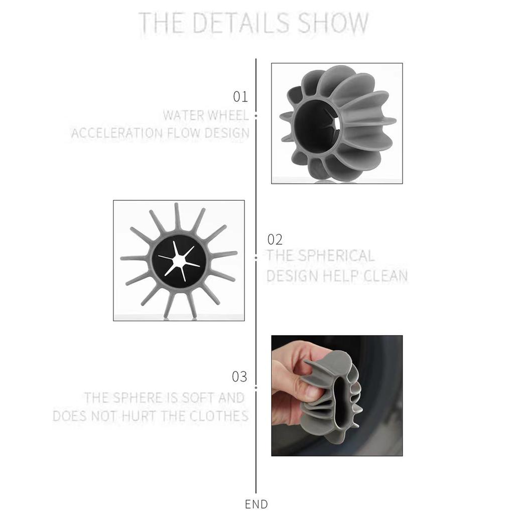 Silikonová koule na prádlo Opakovaně použitelné oblečení Nástroj na čištění srsti Odstraňovač chlupů pro domácí mazlíčky Pračka Laundrační koule pro kočky
