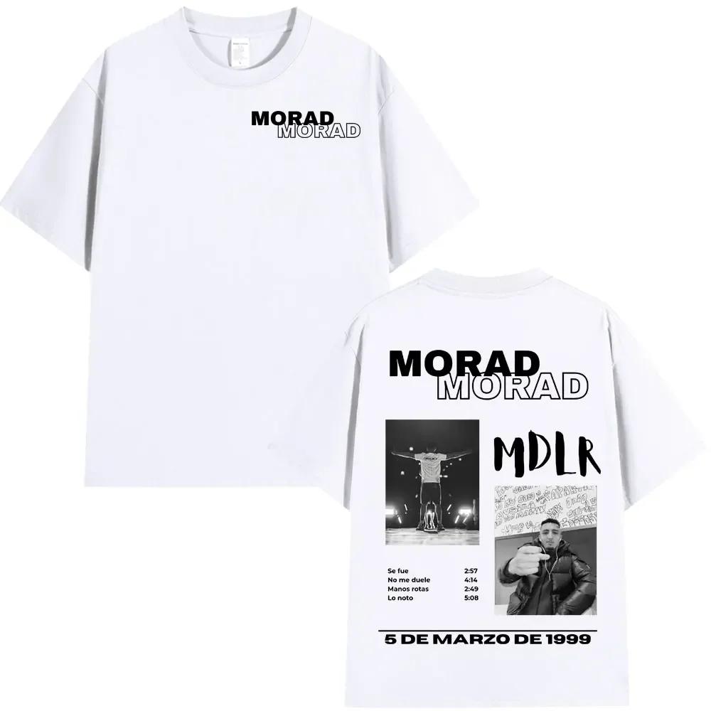 Rapper Morad MDLR Tour Album T Shirt Unisexs Unisex High Quality Cotton Tee Shirt Fashion Hip Hop Short Sleeve Tshirts Streetwear