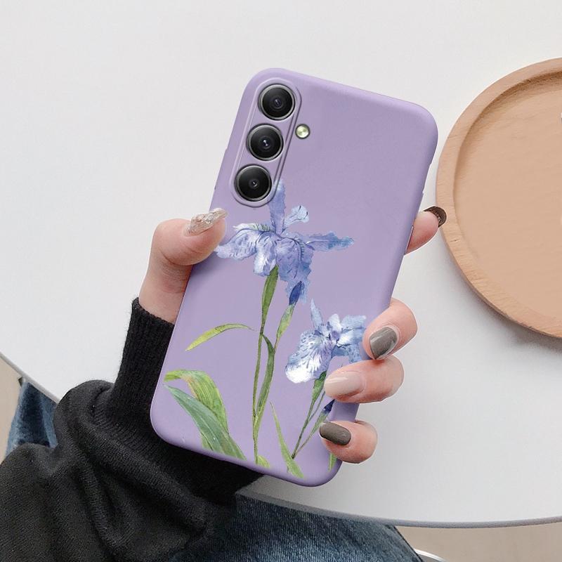 Flower Girls Soft Silicon Case For Xiaomi Redmi Note 13 Pro 13C 14 Samsung A35 A55 M35 S24 Huawei Honor 200 iPhone Camera Protective Shockproof Cover