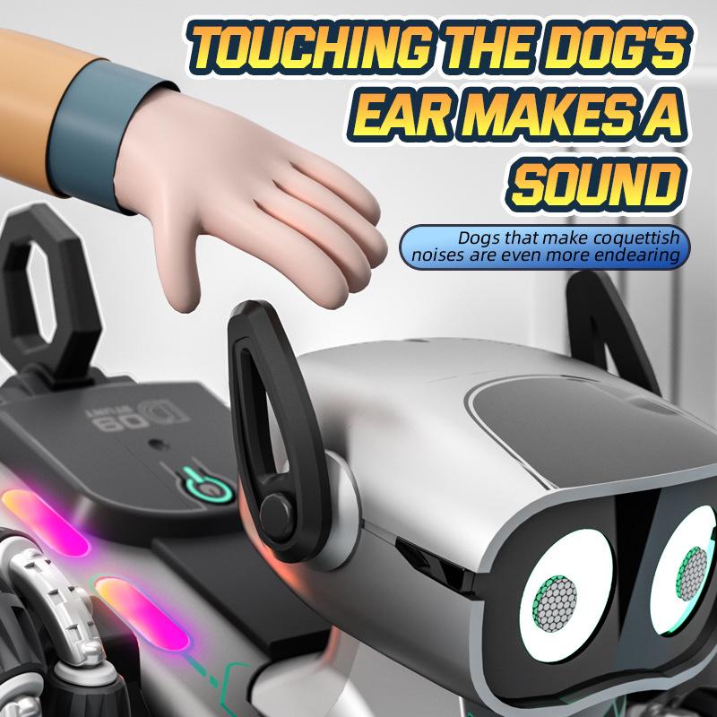 Kids' Remote Control Robot Dog Toy: Intelligent Electric Stunt Car with Eight Wheels