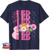 Girl Retro ED First Name Personalized Groovy 80's T-Shirt