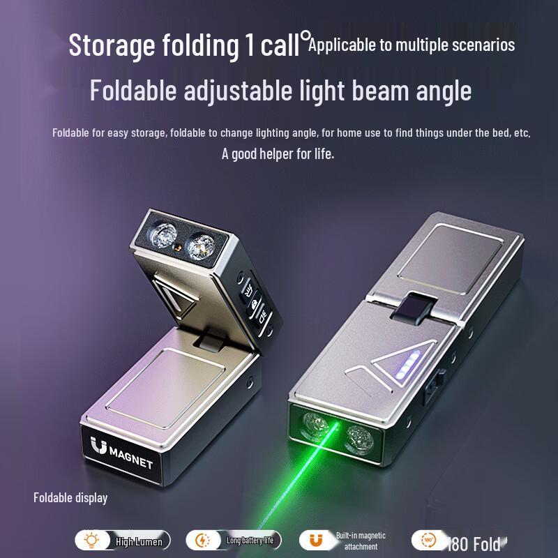 Cavalry EDC Foldable Multifunction Green Laser & UV Flashlight