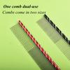 16/19/20/25cm Pet Dog Comb Bright Multi-Colored Stripe Grooming Comb Stainless Steel Straight Comb For Dog Cat Grooming Toolts
