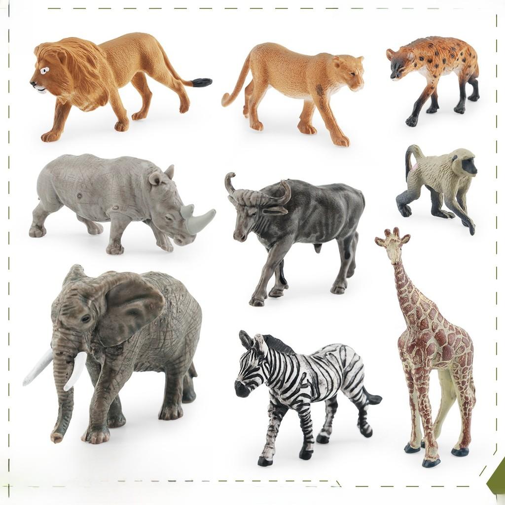 South Africa Wildlife Pvc Figurines With Detailed Zebra Lion Animal Replicas For Home Decor