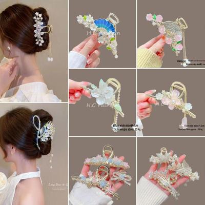 Ghiocel Flori Ciucure Gheară Păr - Accesoriu Femei Stil Antic
