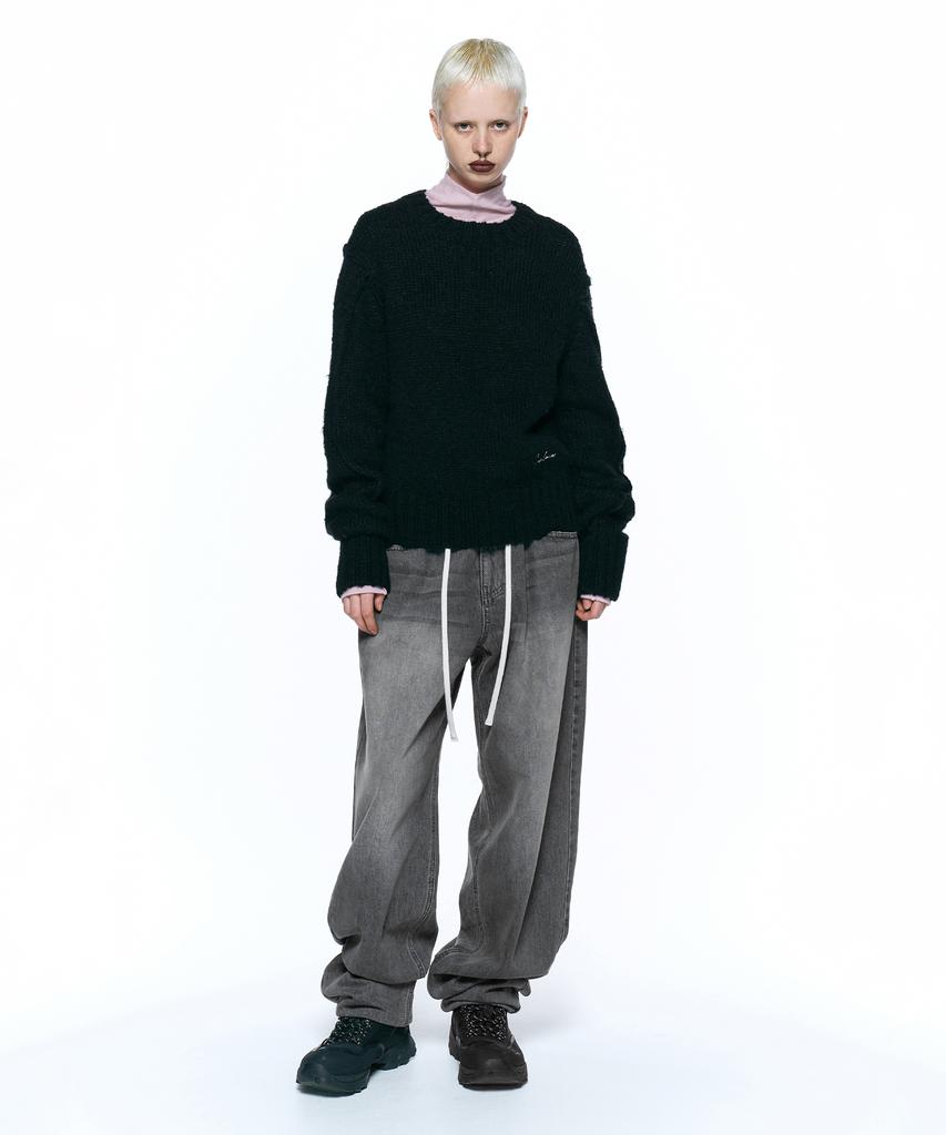 INSILENCE WOMEN Italian Alpaca Wool Knit Black