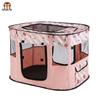 Rectangular Folding Pet Cage with Bed for Dogs & Cats