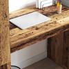 Desk with Shelf Reclaimed Wood Look 113 x 54 x 120 cm Engineered Wood