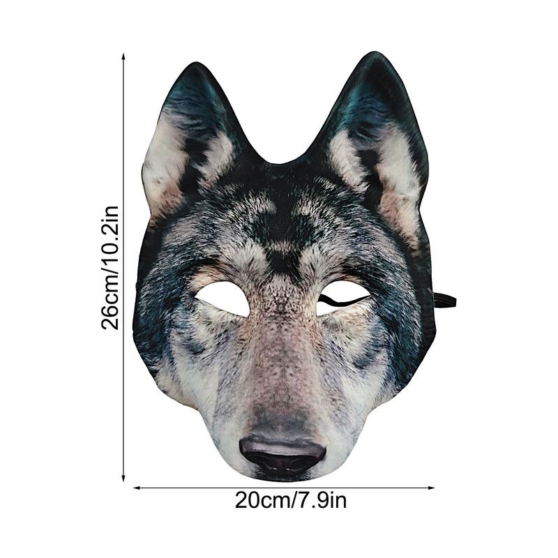 Maschera Testa di Lupo Maschera Horror Spaventosa Maschera Animale Maschera Animale Maschera di Carnevale per Halloween Costume Cosplay