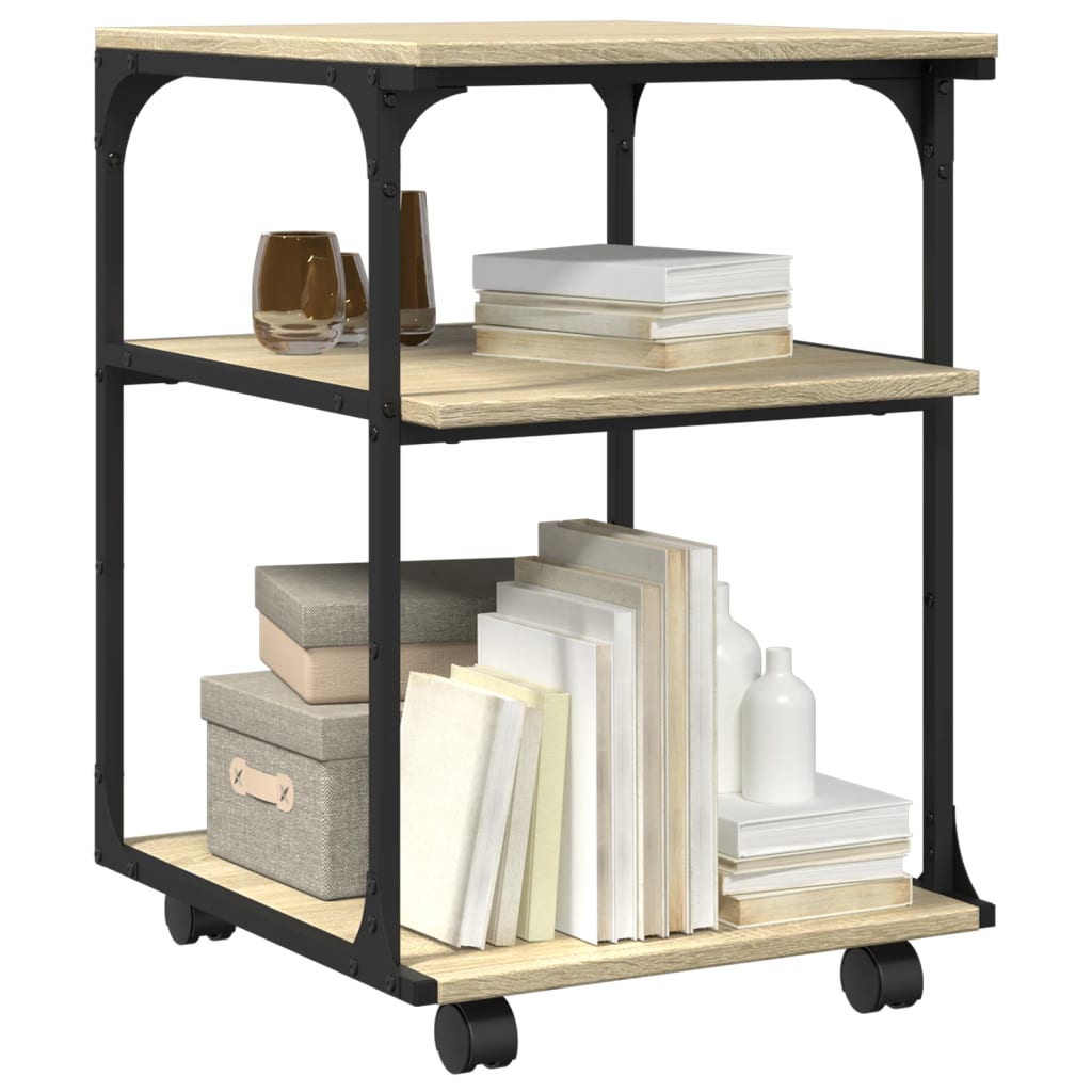 Vidaxl Printer Stand, 3-Tier, Sonoma Oak, 43X48X64 Cm