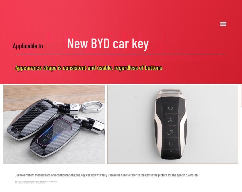 BYD Key Case for Seal, Han EV, Song, Yuan Plus, Song Pro, Qin, Tang DMi, Dolphin, Seagull, E2 - Unisex