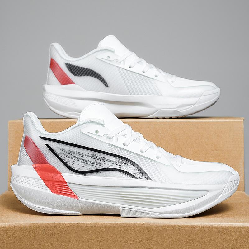 Guochao Youth Cushioning Breathable Lightweight Actual Combat Basketball Shoes Men's and Women's Retro Wear-resistant Non-slip Casual Sports Running