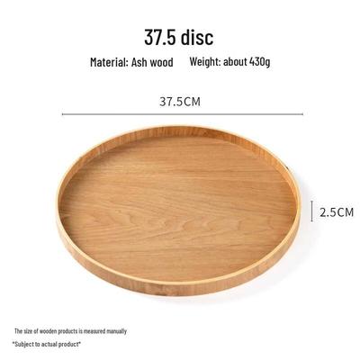 Round Wooden Serving Tray