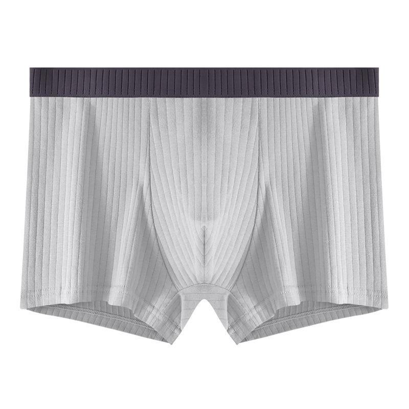 Antibakterielle Boxershorts für Herren aus reiner Baumwolle mit Schritt für Teenager