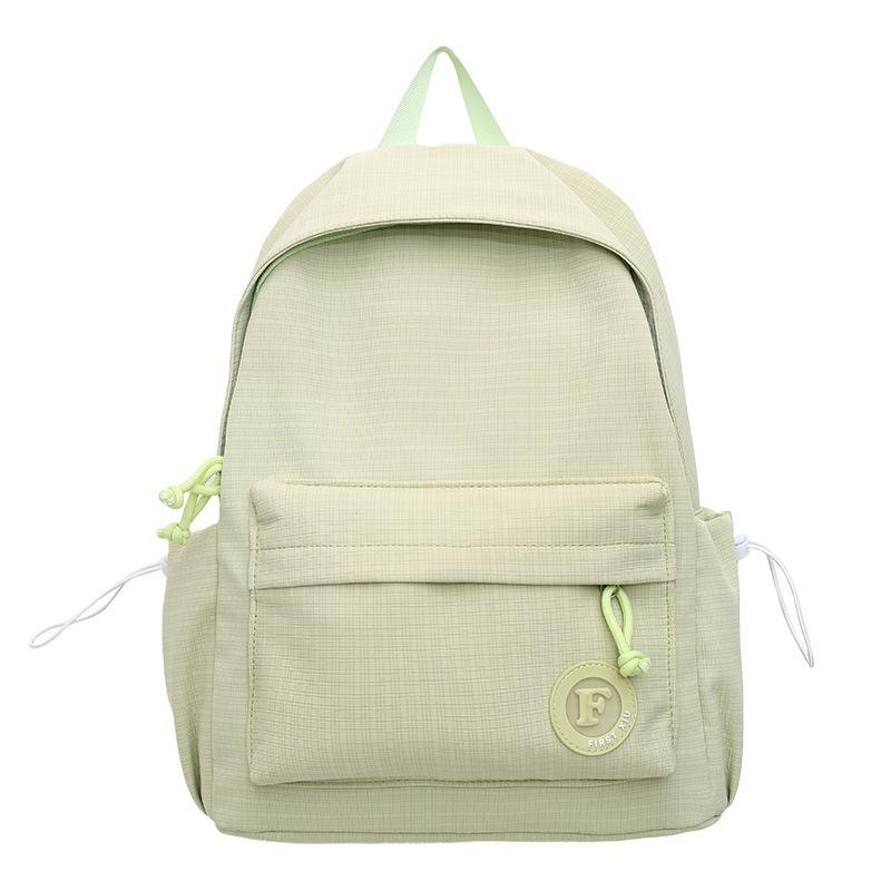 

Art small fresh personality grid large capacity student schoolbag new junior high school high school travel student schoolbag female зелений