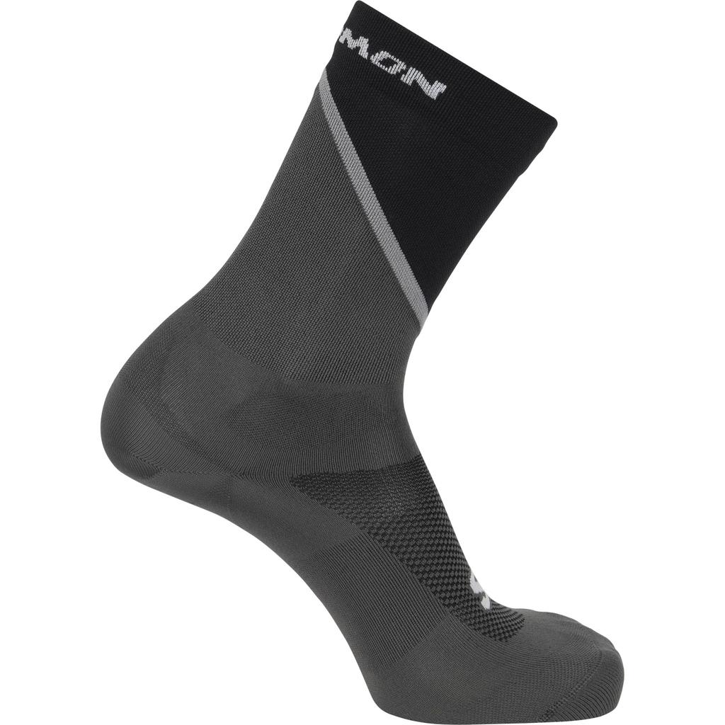 Salomon PULSE CREW Size L Men's Socks, LC2165600, Black/Monument/Magnet,