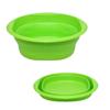 Foldable Sink Washtub, 5L, Approx. 32 X 32 X 11cm High, Compact, Silicone, Green