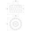 Set of Cast Iron Accumulation Discs 3 Pcs. for Stoves BJORN/W, KOZA/AB/ENYO/R/W, ROLLO/W, ERIK/W