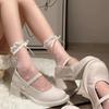 Crystal Silk Lace Bow Socks Ultra-thin Polka Dot Sock Comfortable Mid Tube Sock  Girls