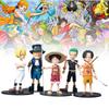 One Piece 5pcs Role Pvc Toy Model Desktop Decoration Children Christmas Gift