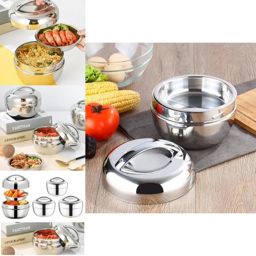 Versatile Insulated Apple Shape Lunch Container Made From Premium Stainless Steel