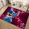 1pc Disney Lilo and Stitch Pattern Carpet Area Rug Non-slip Carpet Hand Washable Floor Mat Suitable For Living Room Bedroom Home Decor