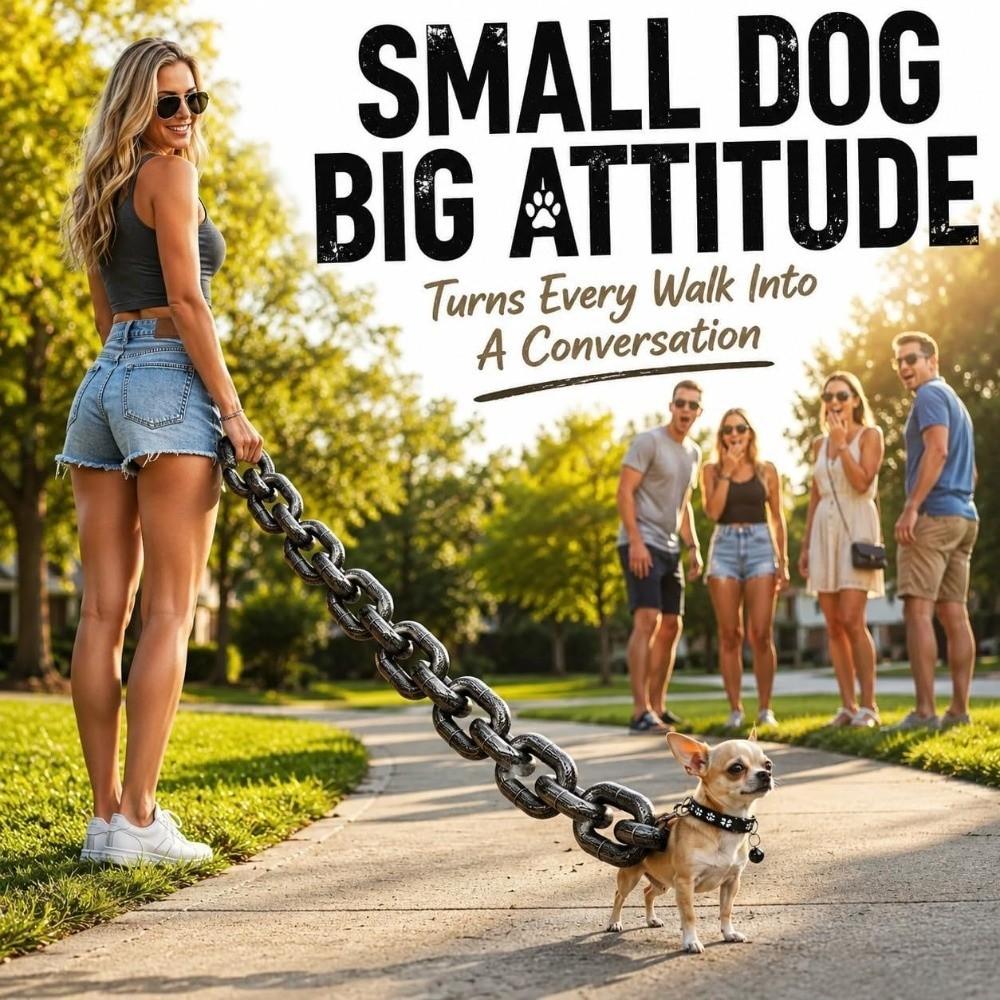 Plastic Simulated Giant Chain Pet Leash Creative Dog Traction Rope Halloween Props